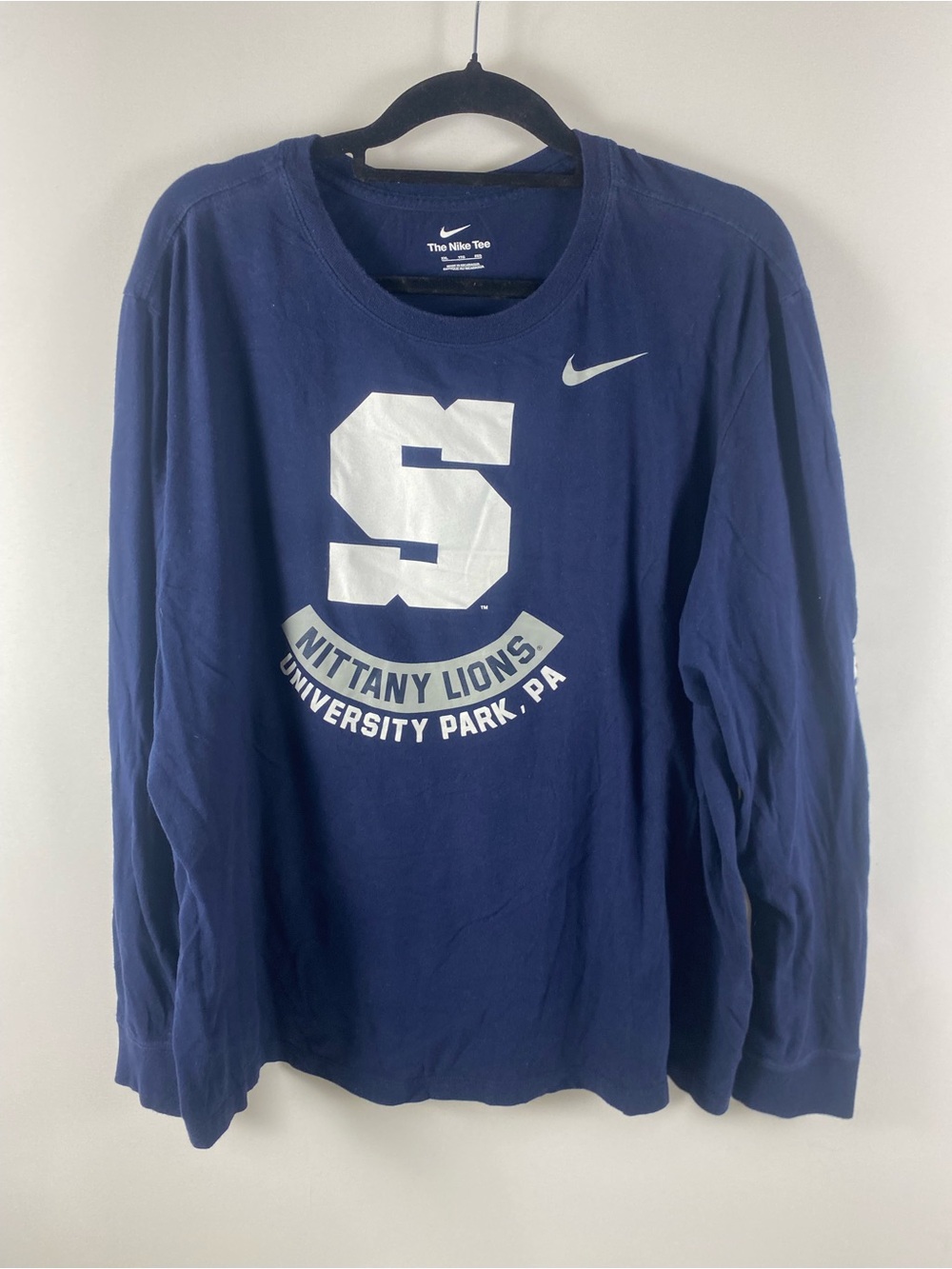 Nike Navy Penn State Nittany Lions Long Sleeve T-Shirt Size XXL